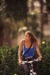 New College Viewbook, Life on Campus, Rochelle on Bike, 1999 by New College of Florida