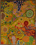 Abstract Composition with Dots and Spirals by unknown