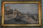 Rocky Coastal Scene by Antonio Nonetti (Italian)