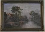 Pastoral Landscape by Karl Adam Heinisch (German 1847–1927)