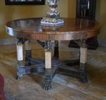 Circular Neoclassical Center Table by unknown